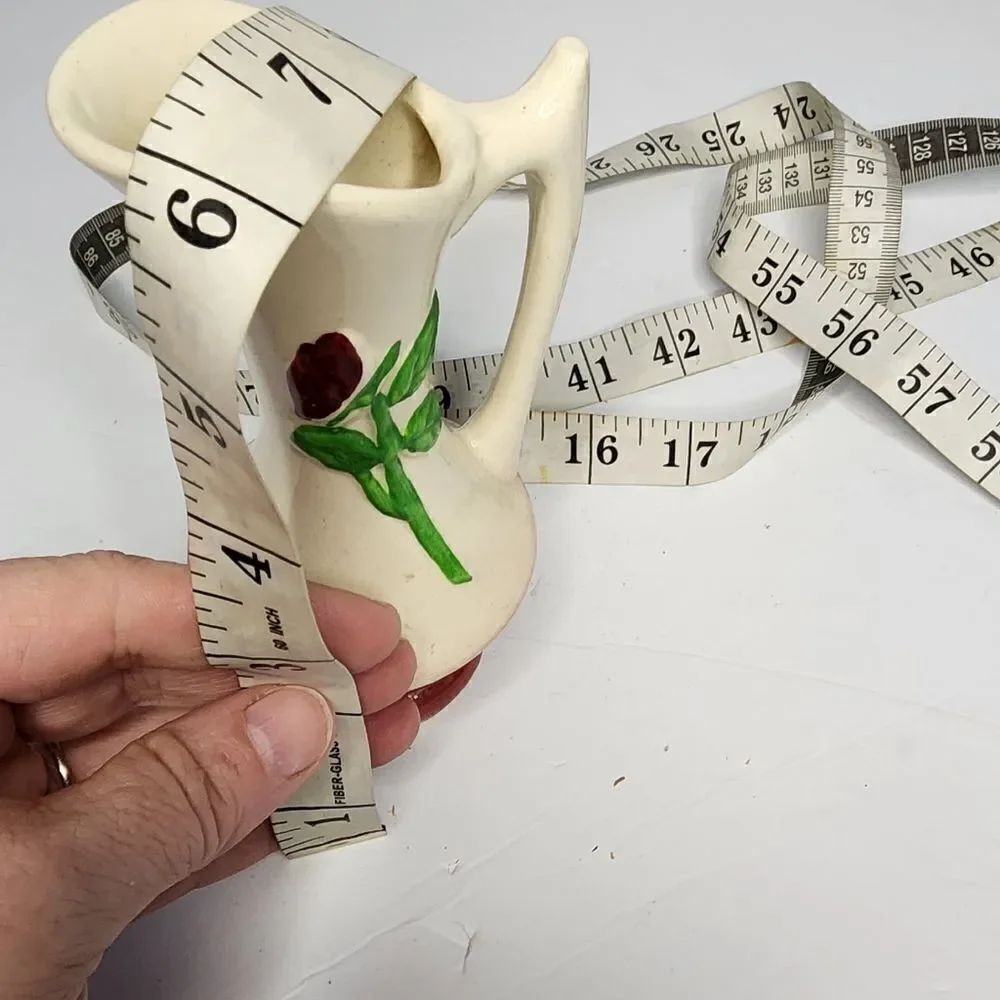 Vintage Purinton Slip Ware Flower Pitcher Bud Vase USA B3